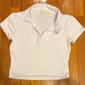 White Short Sleeve Polo Shirt